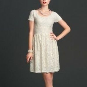 Banana Republic Mad Men Cream Dress Size 8